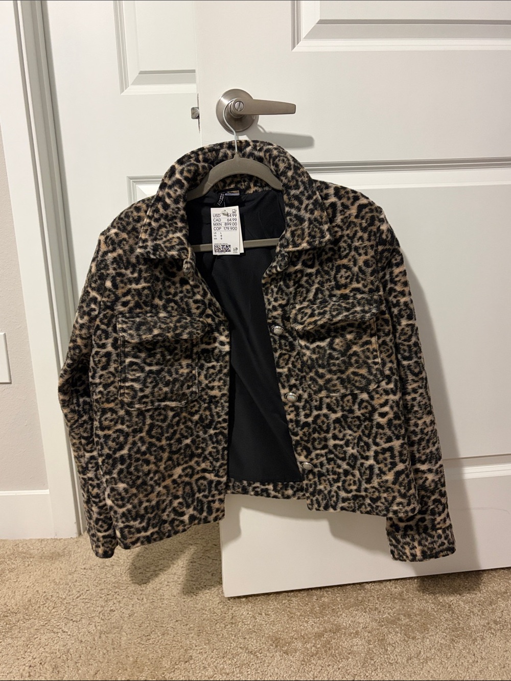 H&M Divided NWT Leopard Print Jacket